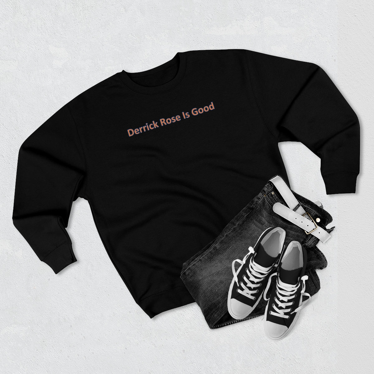 Derrick Rose Is Good Unisex Premium Crewneck Sweatshirt - IsGoodBrand