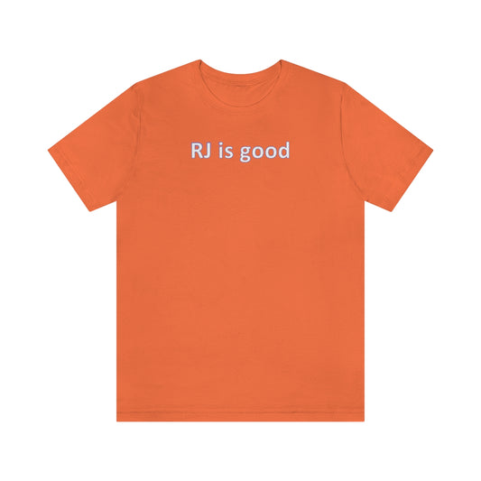 RJ is good Orange Sleeve Tee - IsGoodBrand