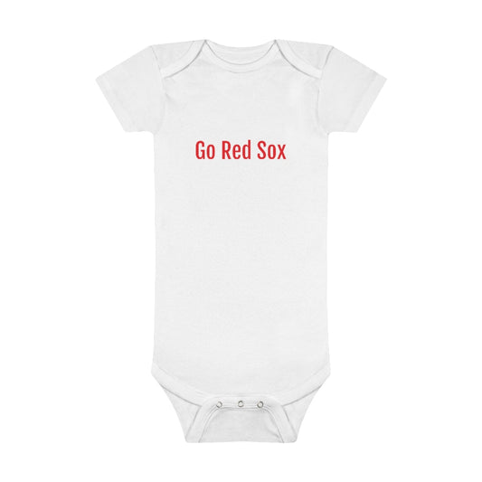 Go Red Sox Baby Short Sleeve Onesie® - IsGoodBrand