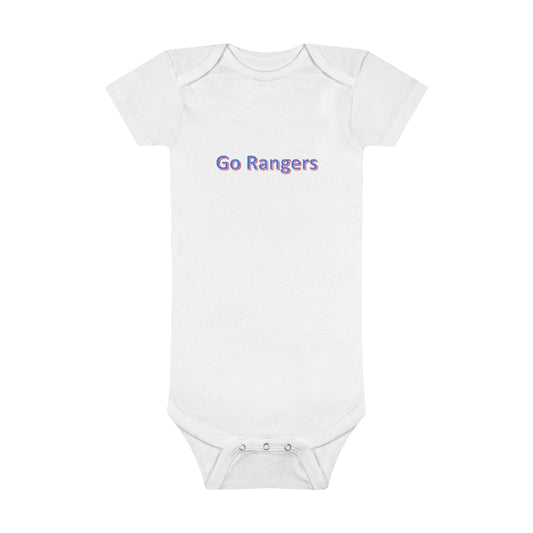 Go Rangers Baby Short Sleeve Onesie - IsGoodBrand