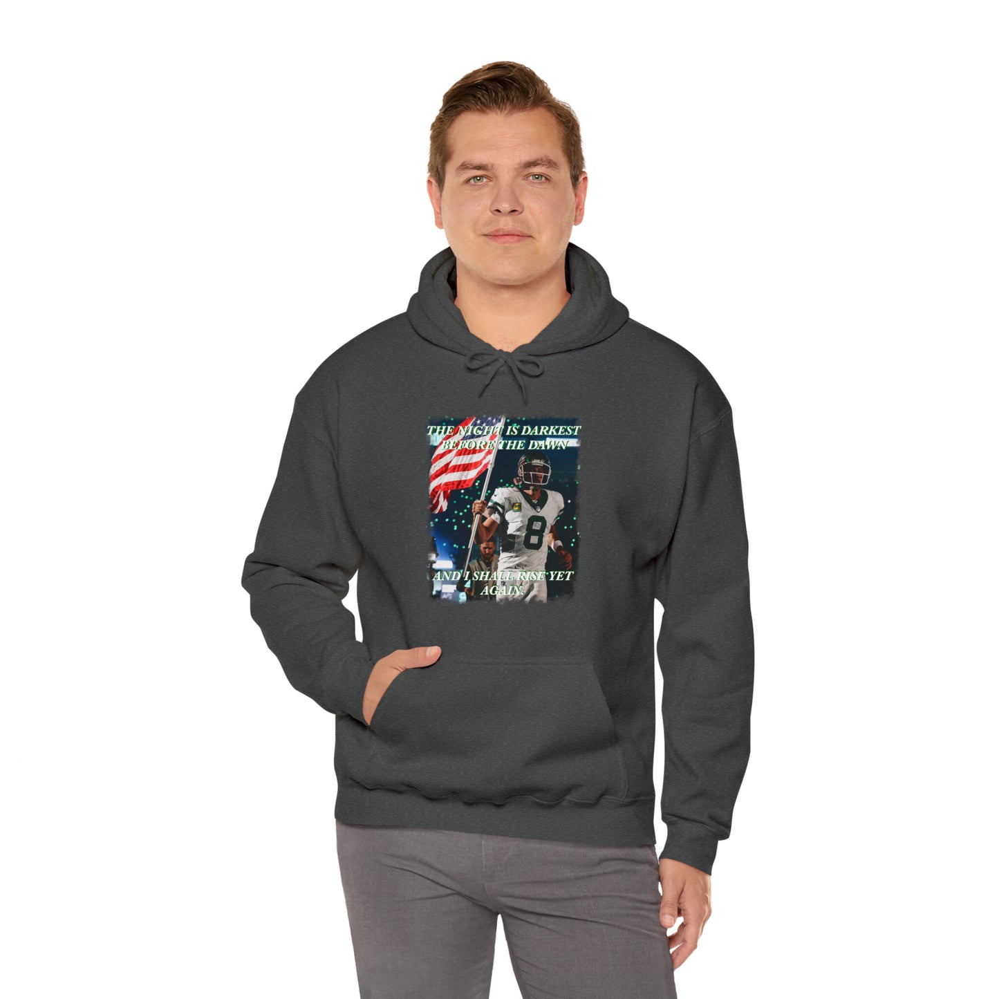 AAron Rodgers Night is darkest before the dawn and I shall rise again Sweatshirt