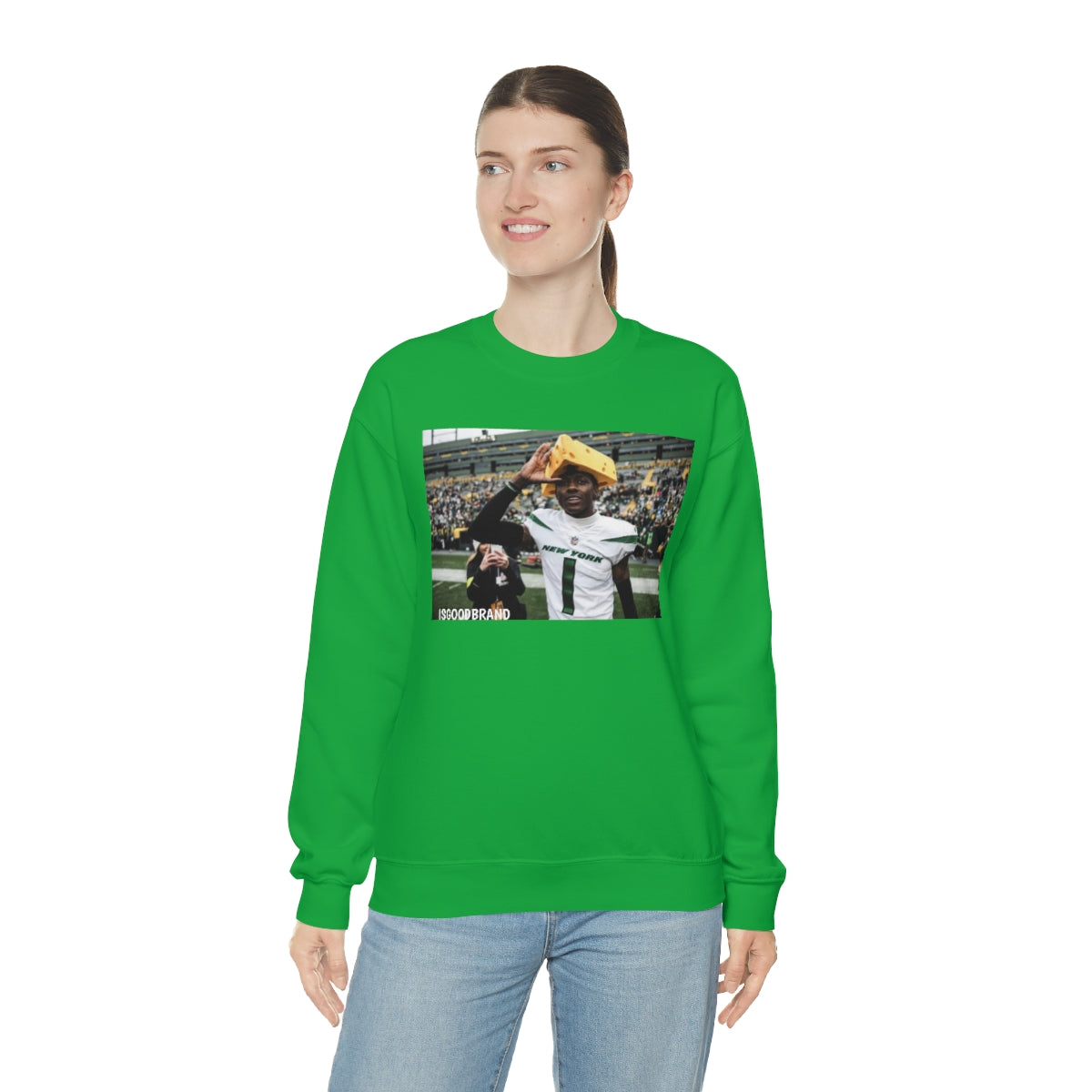 Sauce Gardner Cheesehead Heavy Blend™ Crewneck Sweatshirt - IsGoodBrand