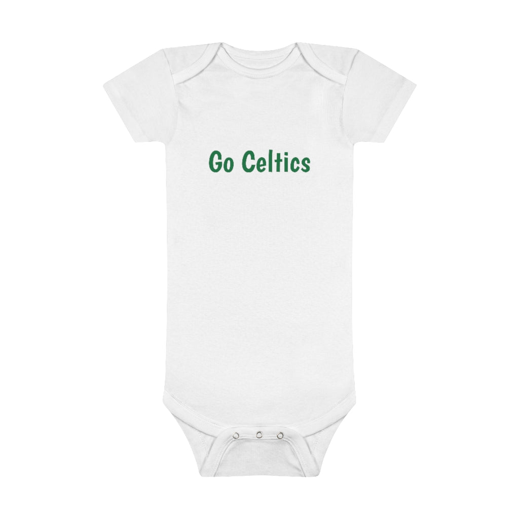 Go Celtics Baby Short Sleeve Onesie® - IsGoodBrand