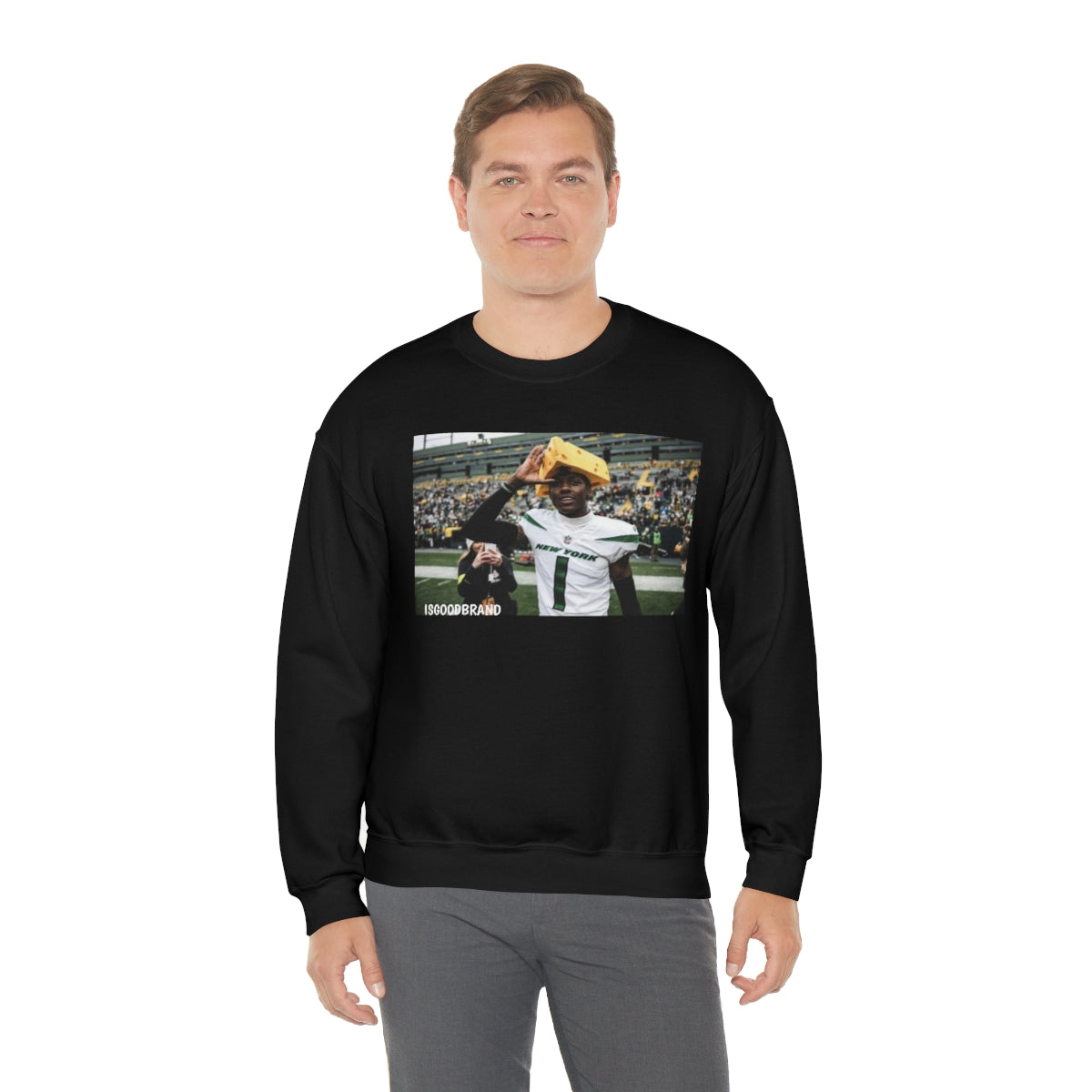 Sauce Gardner Cheesehead Heavy Blend™ Crewneck Sweatshirt - IsGoodBrand