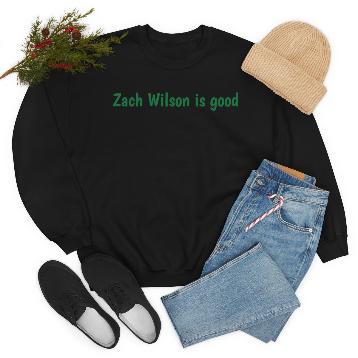 Zach Wilson is good Crewneck Sweatshirt - IsGoodBrand