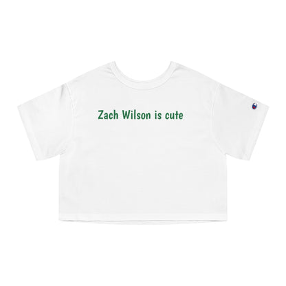 Zach Wilson is cute Champion Women's Heritage Cropped T-Shirt - IsGoodBrand