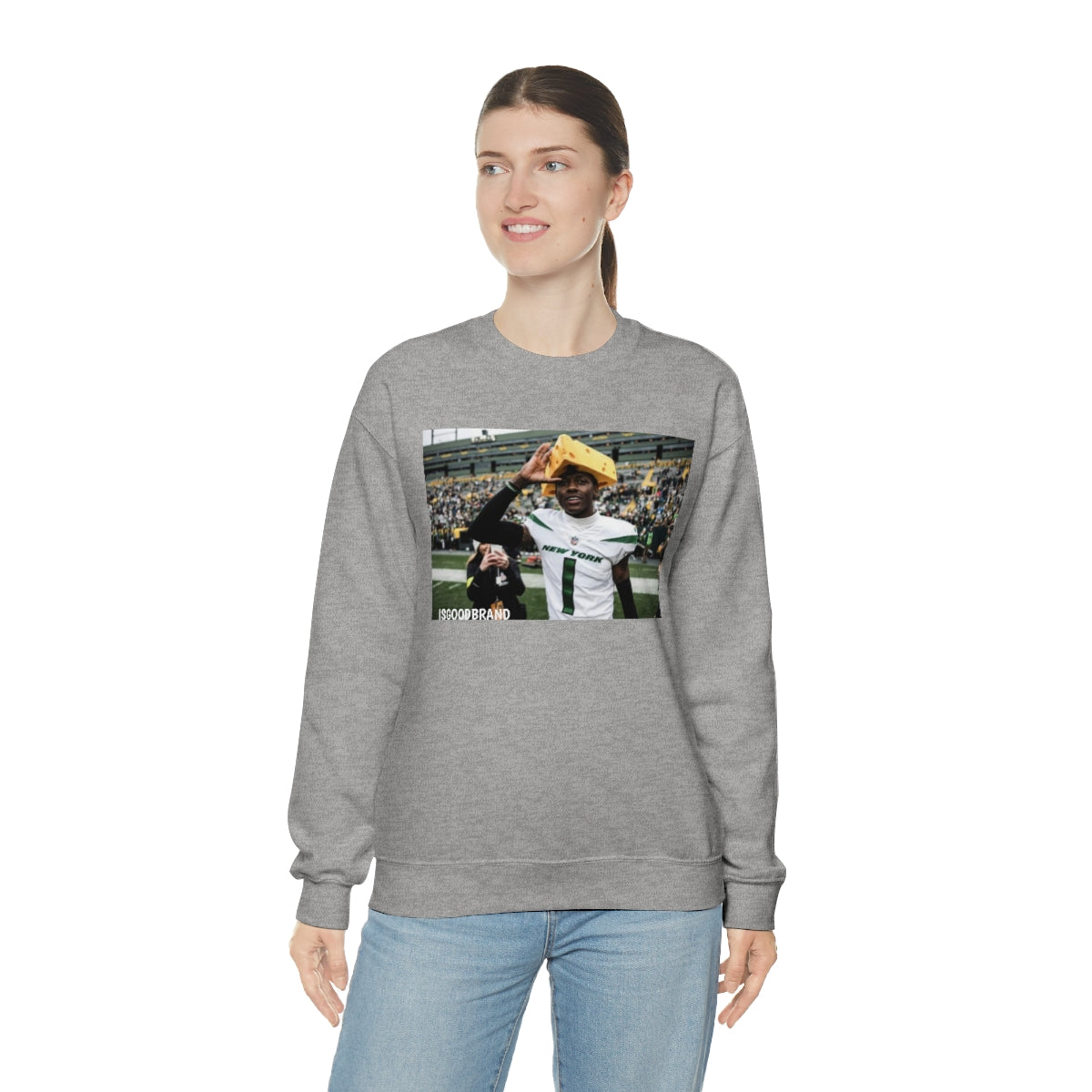 Sauce Gardner Cheesehead Heavy Blend™ Crewneck Sweatshirt - IsGoodBrand