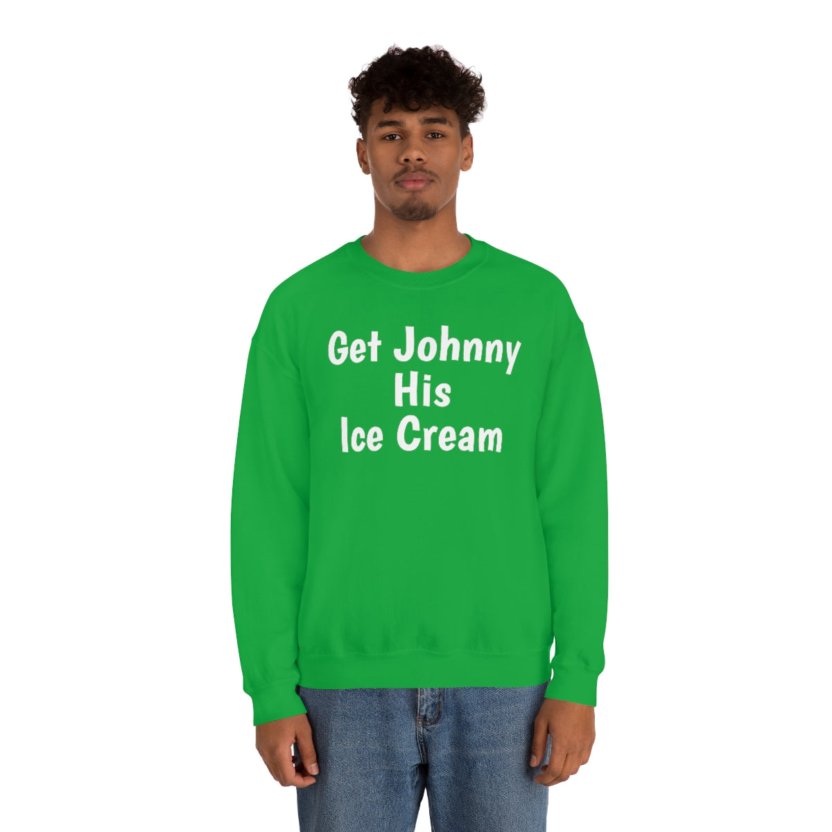 Get Johnny His Ice Cream Unisex Heavy Blend™ Crewneck Sweatshirt - IsGoodBrand