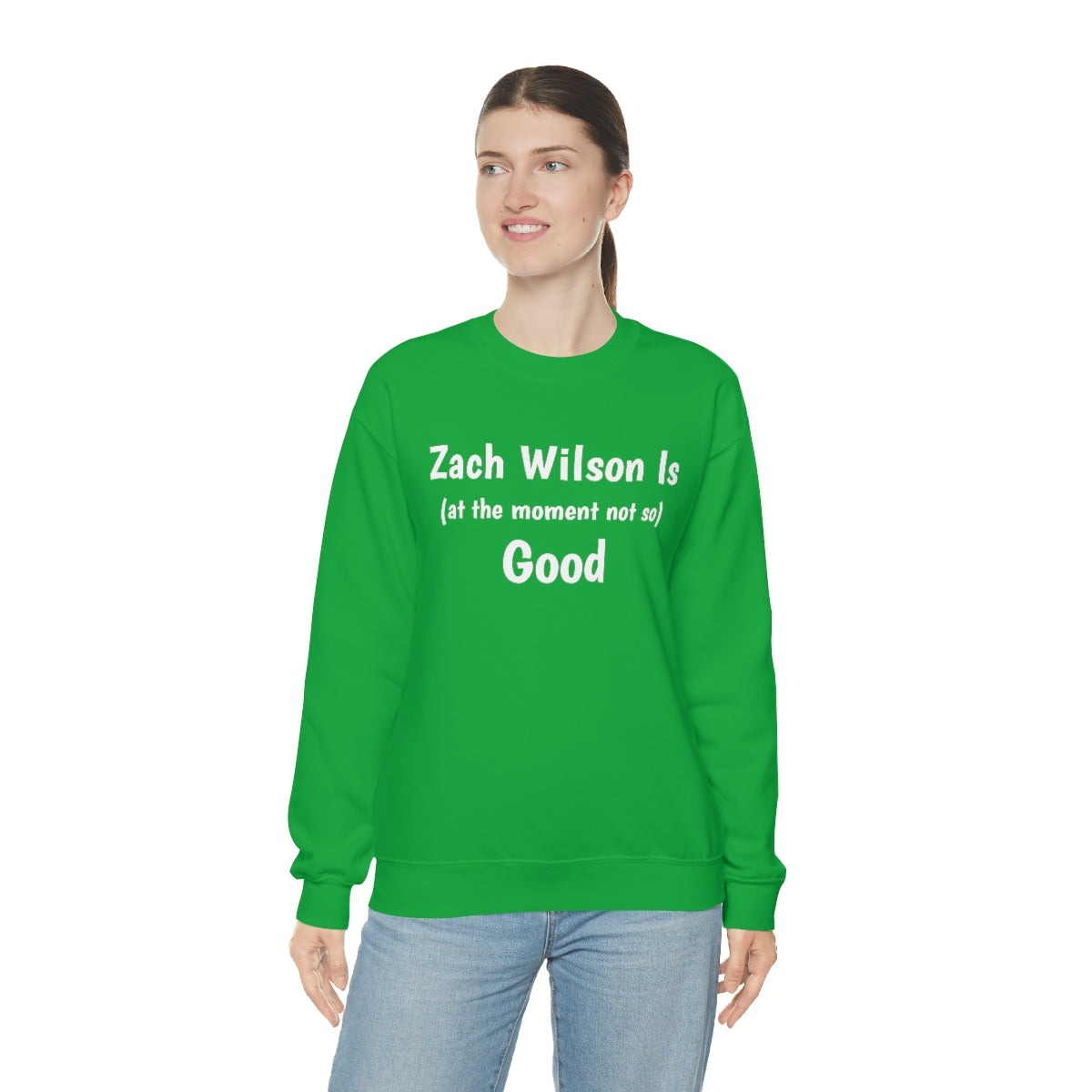 Zach Wilson Is (at the moment not so) Good Crewneck Sweatshirt - IsGoodBrand