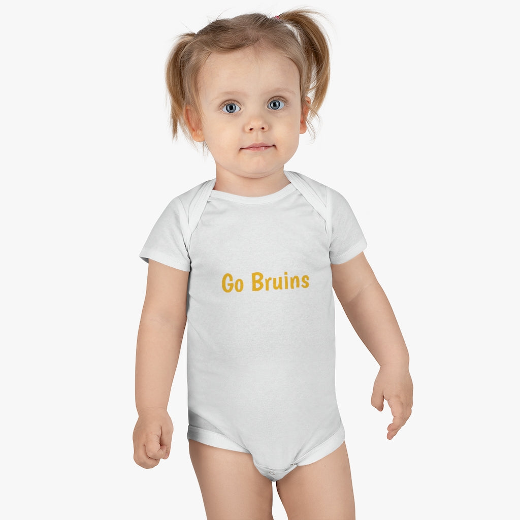 Go Bruins Baby Short Sleeve Onesie® - IsGoodBrand