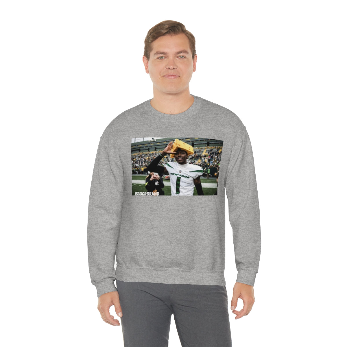 Sauce Gardner Cheesehead Heavy Blend™ Crewneck Sweatshirt - IsGoodBrand