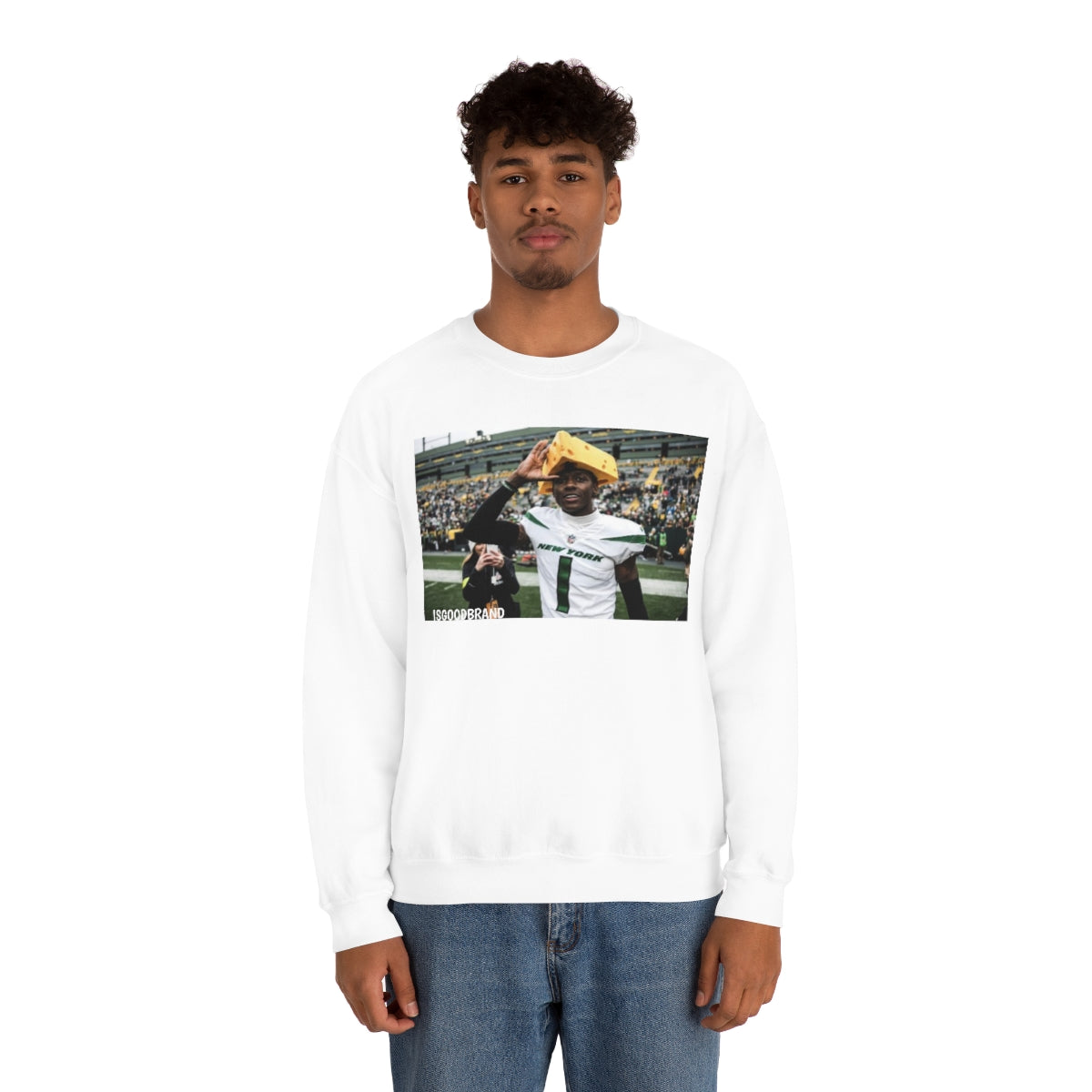 Sauce Gardner Cheesehead Heavy Blend™ Crewneck Sweatshirt - IsGoodBrand