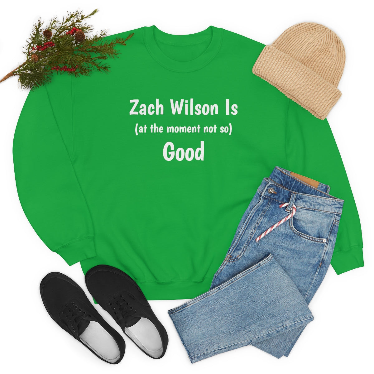 Zach Wilson Is (at the moment not so) Good Crewneck Sweatshirt - IsGoodBrand