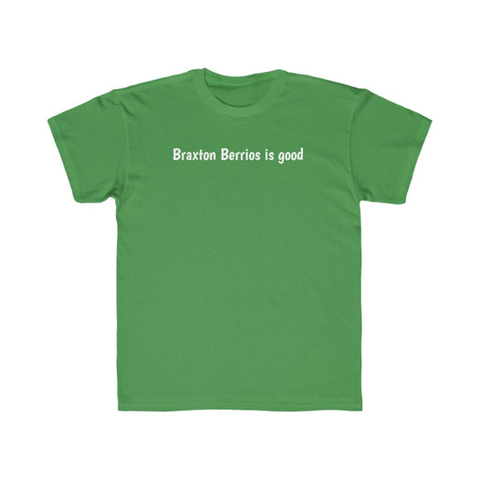 Braxton Berrios is good Kids Regular Fit Tee - IsGoodBrand