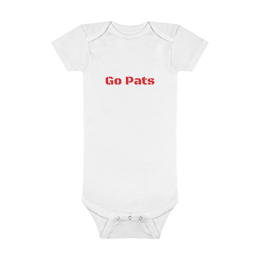 Go Pats Baby Short Sleeve Onesie® - IsGoodBrand