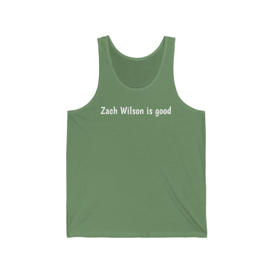 Zach Wilson is good Unisex Jersey Tank - IsGoodBrand