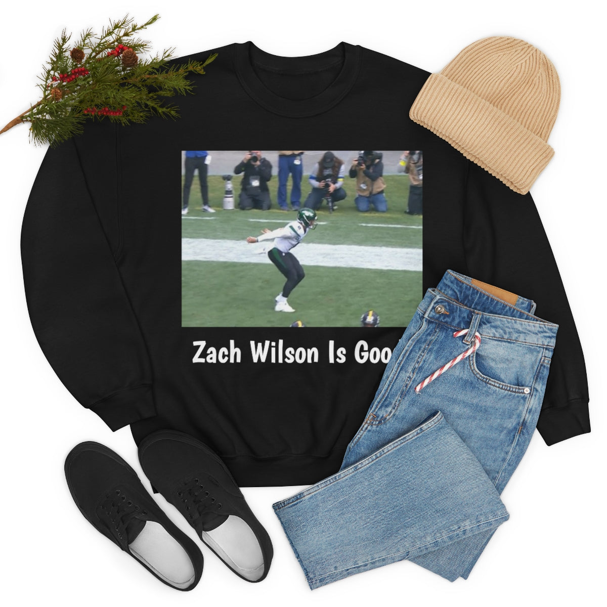 Zach Wilson Griddy Unisex Heavy Blend™ Crewneck Sweatshirt - IsGoodBrand