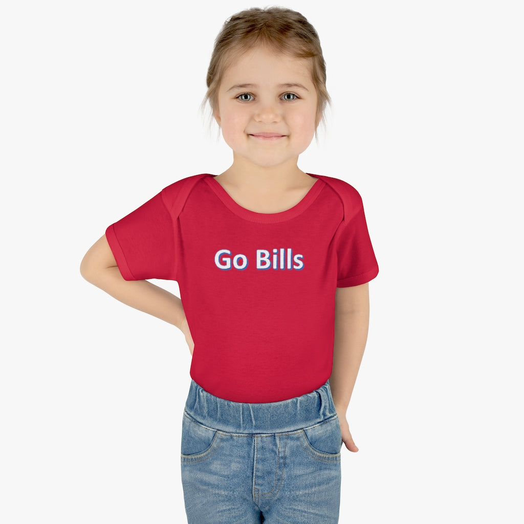 Go Bills Baby Rib Bodysuit - IsGoodBrand