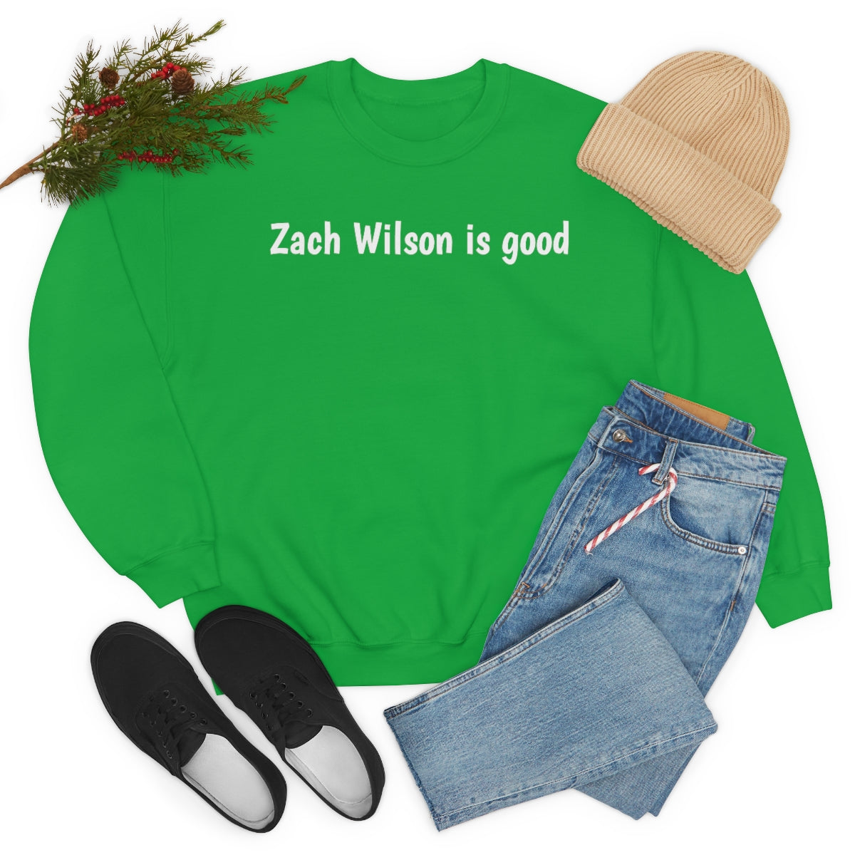 Zach Wilson is good Crewneck Sweatshirt - IsGoodBrand