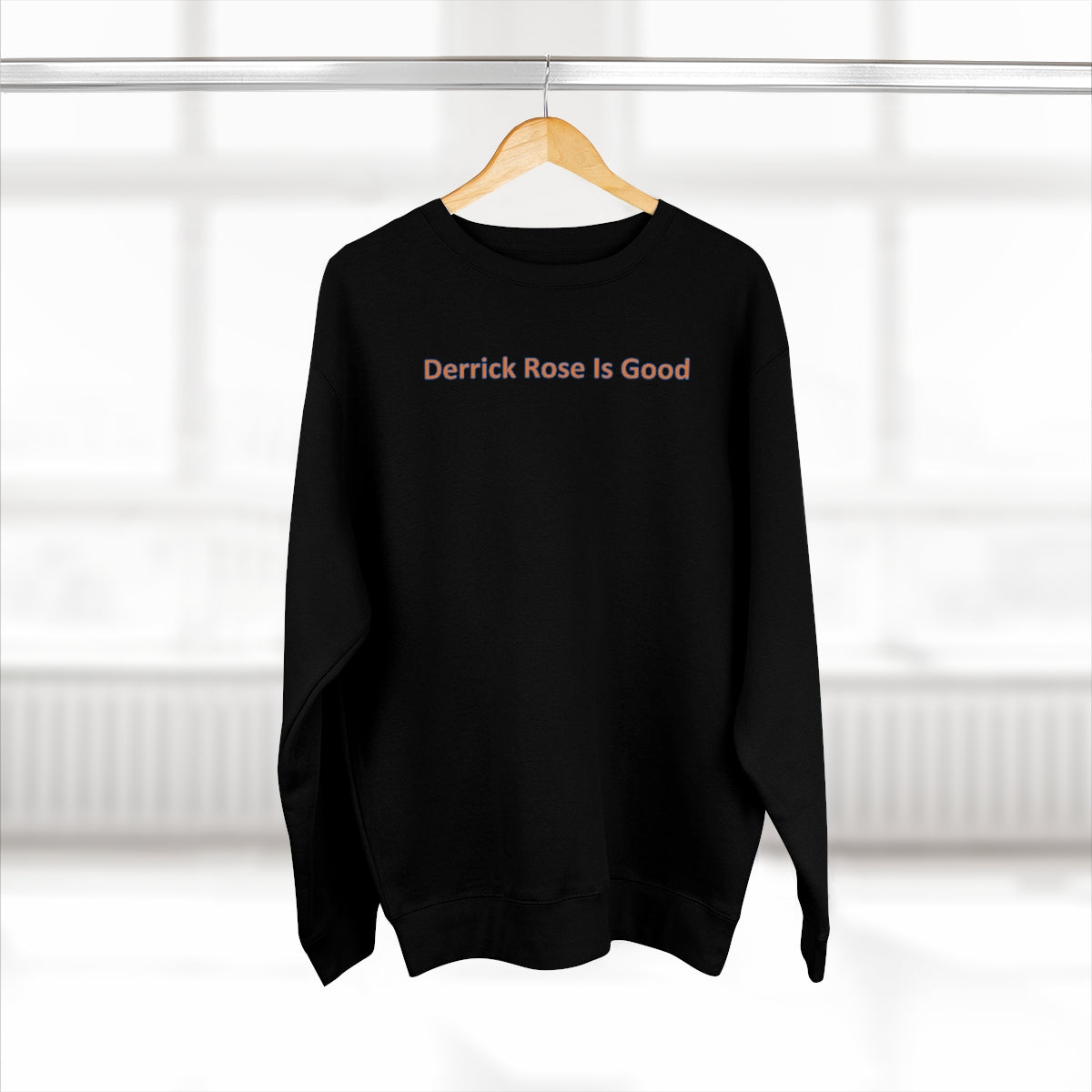 Derrick Rose Is Good Unisex Premium Crewneck Sweatshirt - IsGoodBrand