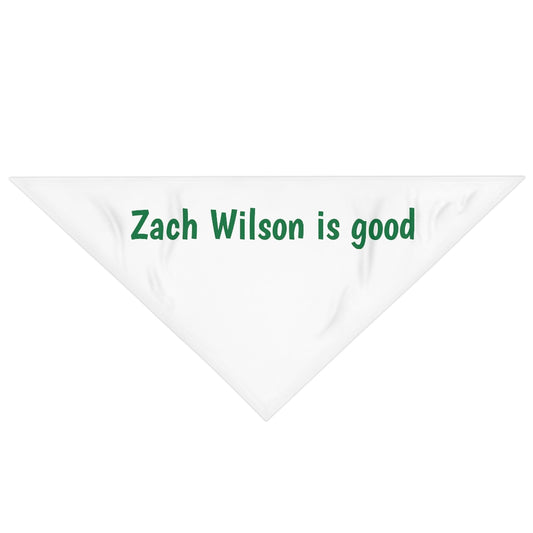 Zach Wilson is good Pet Bandana - IsGoodBrand
