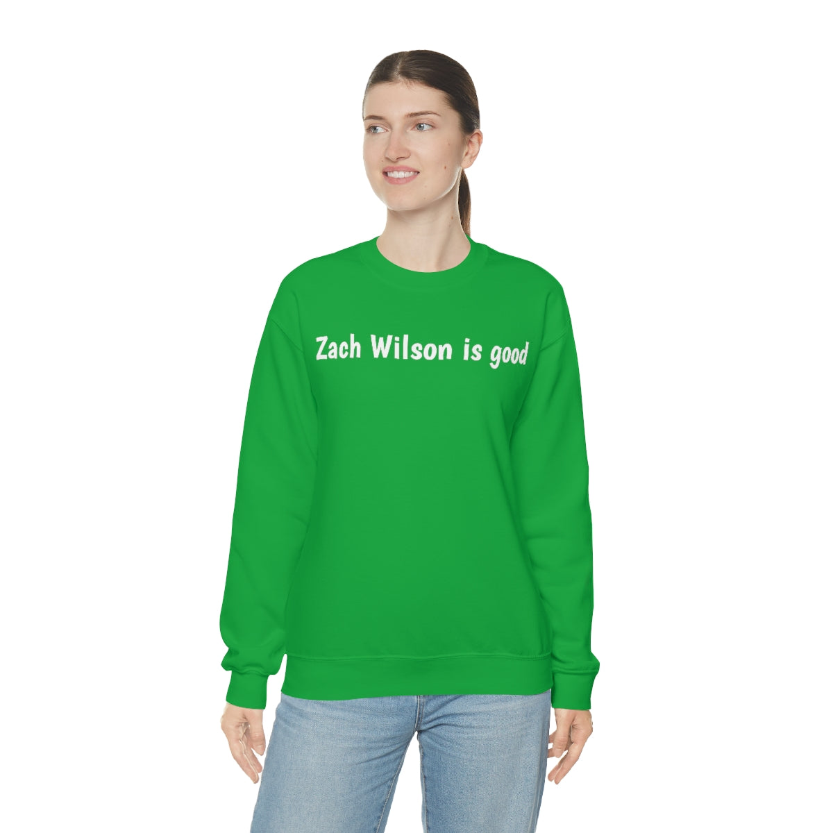 Zach Wilson is good Crewneck Sweatshirt - IsGoodBrand