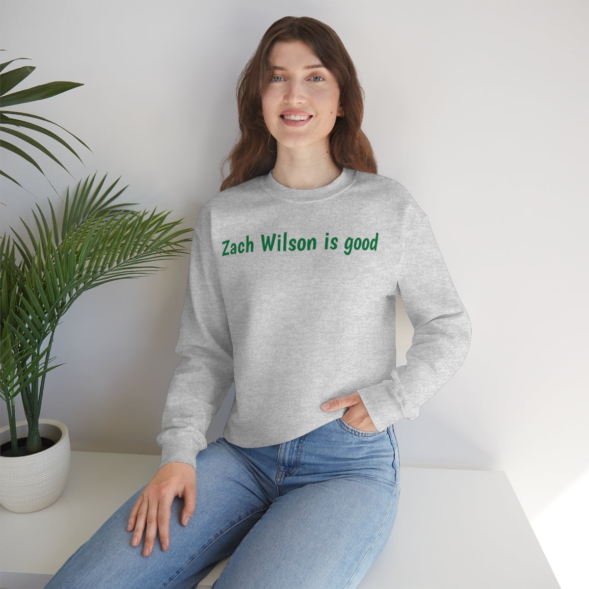 Zach Wilson is good Crewneck Sweatshirt - IsGoodBrand