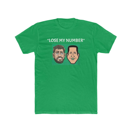 Aaron Rodgers Adam Schefter "LOSE MY NUMBER" Text Tee