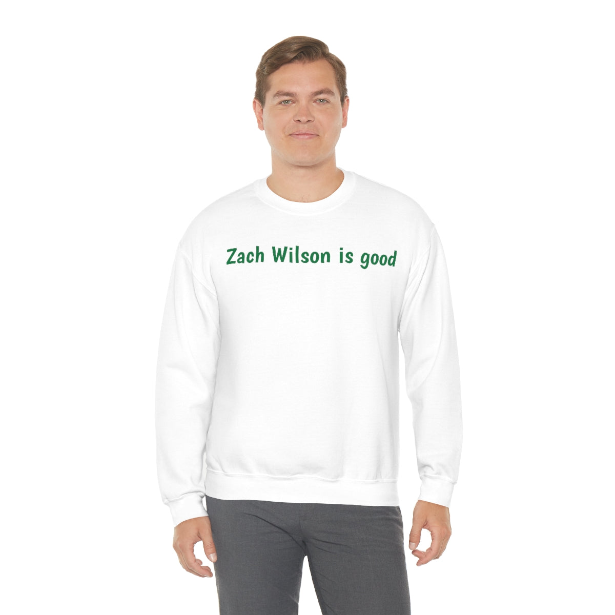 Zach Wilson is good Crewneck Sweatshirt - IsGoodBrand