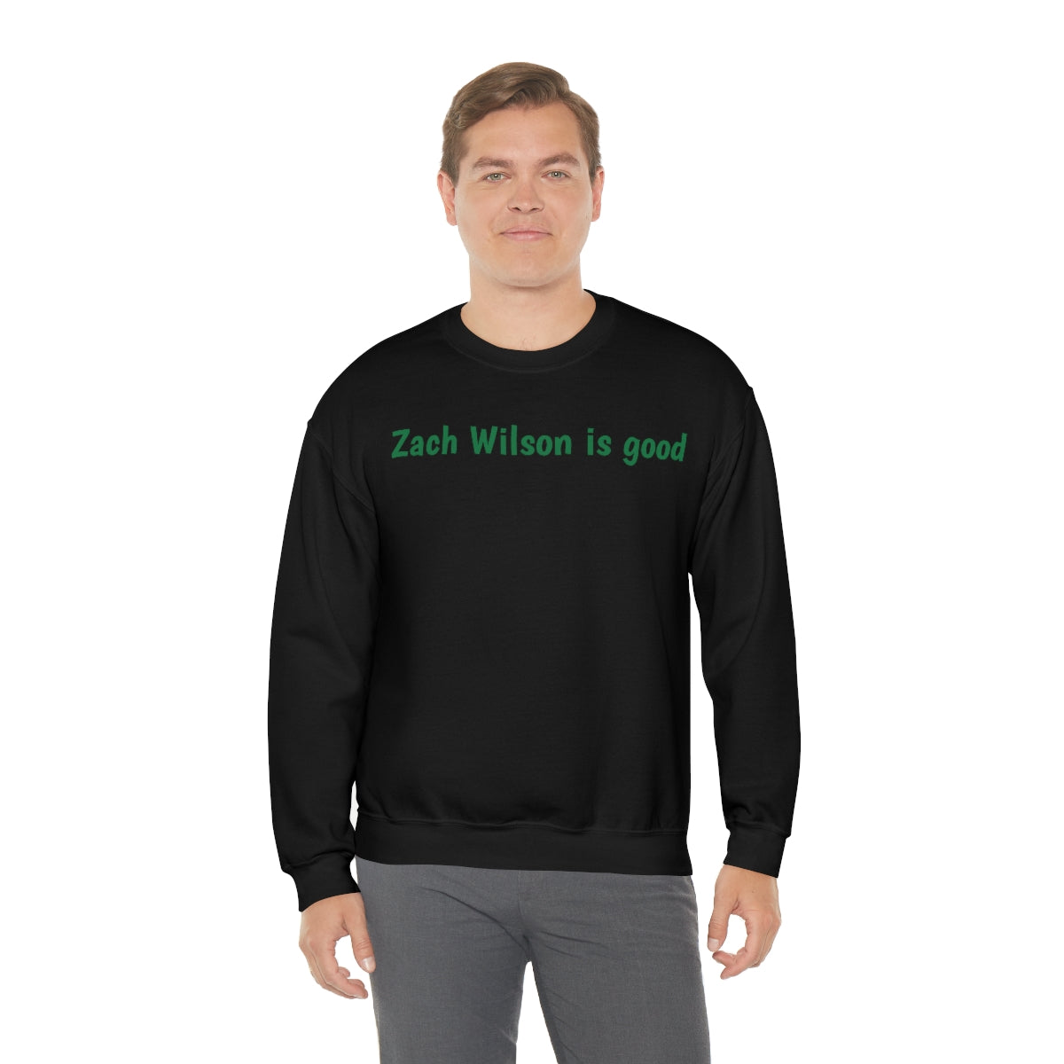 Zach Wilson is good Crewneck Sweatshirt - IsGoodBrand