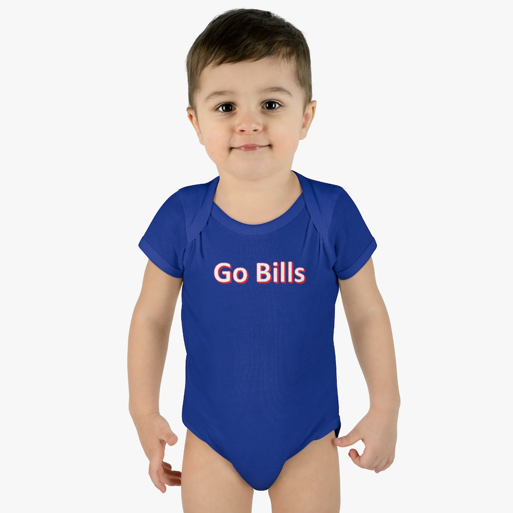 Go Bills Baby Rib Bodysuit - IsGoodBrand