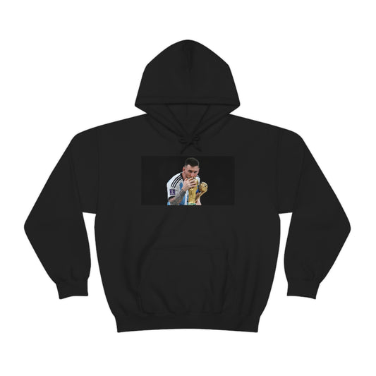 Lionel Messi Kissing World Cup Trophy Sweatshirt - IsGoodBrand