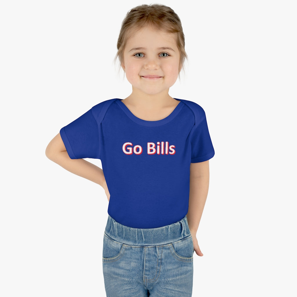 Go Bills Baby Rib Bodysuit - IsGoodBrand