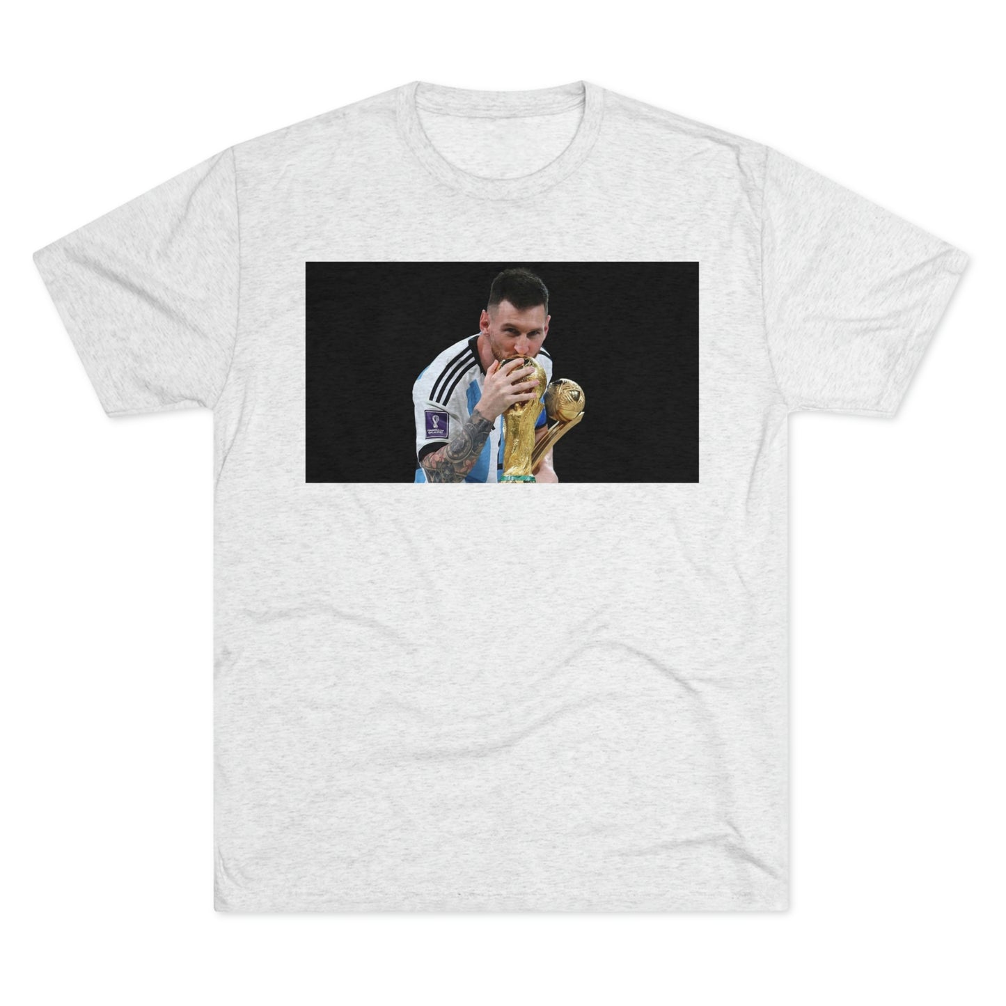 Lionel Messi Kissing World Cup Shirt - IsGoodBrand