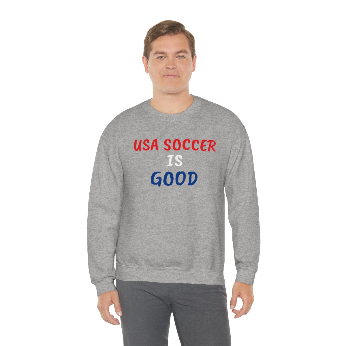 USA SOCCER IS GOOD Crewneck Sweatshirt - IsGoodBrand