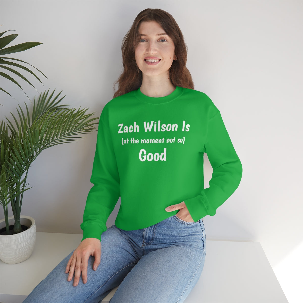 Zach Wilson Is (at the moment not so) Good Crewneck Sweatshirt - IsGoodBrand