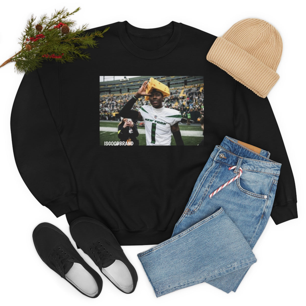 Sauce Gardner Cheesehead Heavy Blend™ Crewneck Sweatshirt - IsGoodBrand