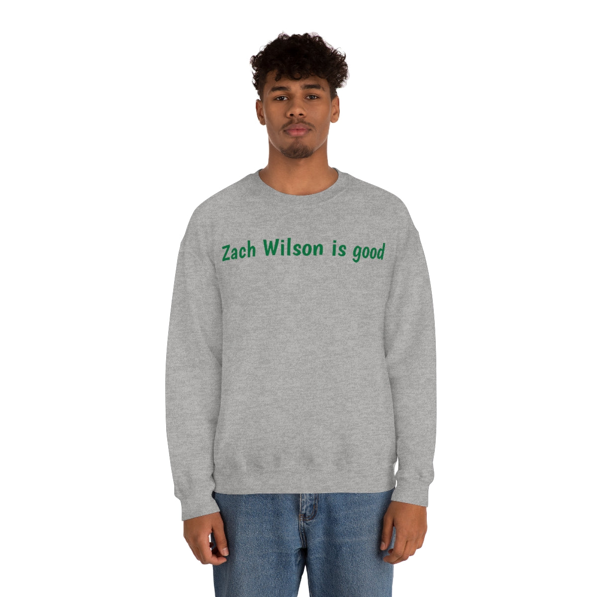 Zach Wilson is good Crewneck Sweatshirt - IsGoodBrand