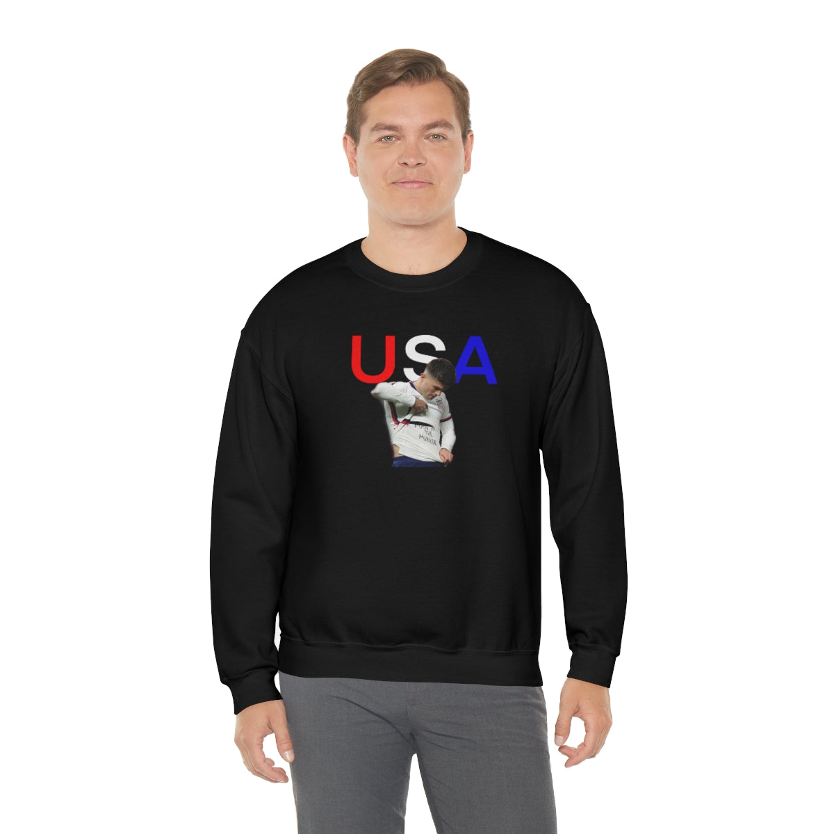 Christian Pulisic USA Soccer Man In The Mirror Soccer Crewneck Sweatshirt - IsGoodBrand